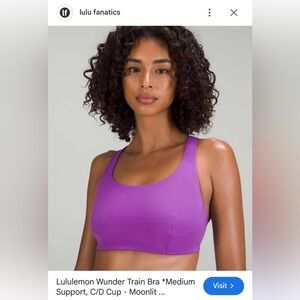 Lululemon Athletica Wunder Under Sports Bra